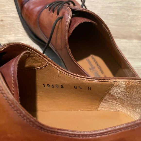 Magnanni Robles Cuero Cognac Lace Up Men's Size 8.5 US (41.5 EURO) - Picture 6 of 7